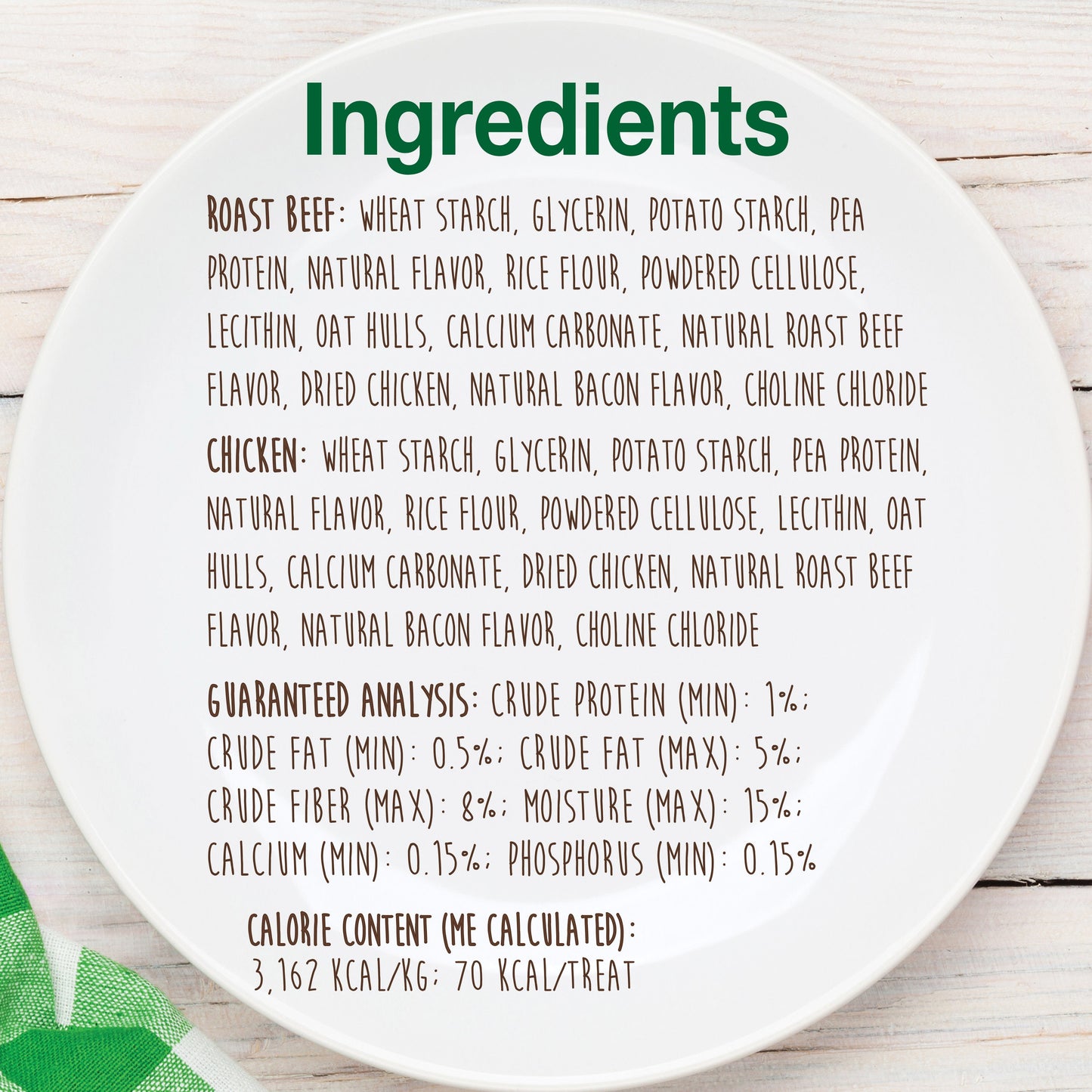 Nylabone Healthy Edibles AllNatural Long Lasting Chew Treats Roast Beef  Chicken, 1ea/XS/Petite  Up To 15 Lbs. 8 ct