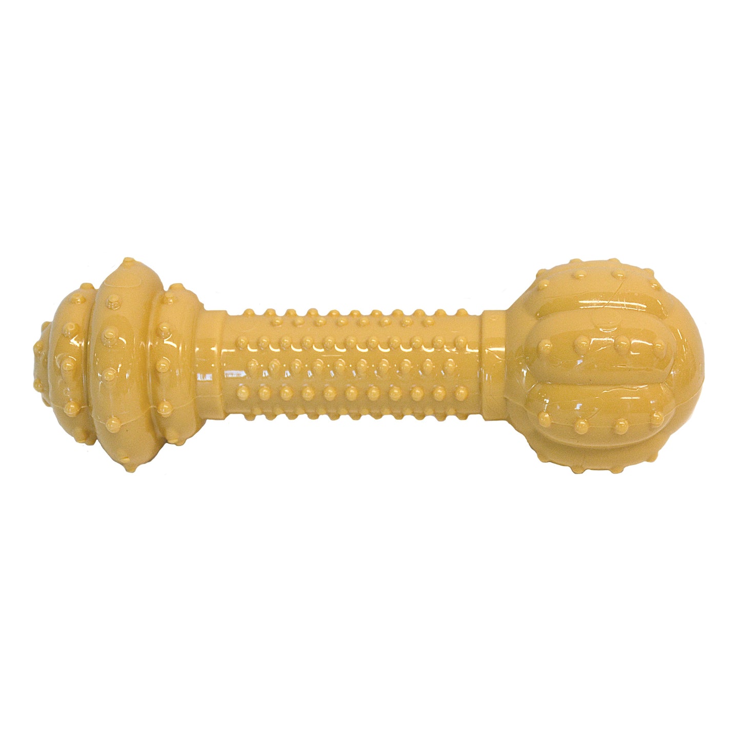 Nylabone Barbell Power Chew Durable Dog Toy Peanut Butter, 1ea/Medium/Wolf  Up To 35 Lbs. 1 ct