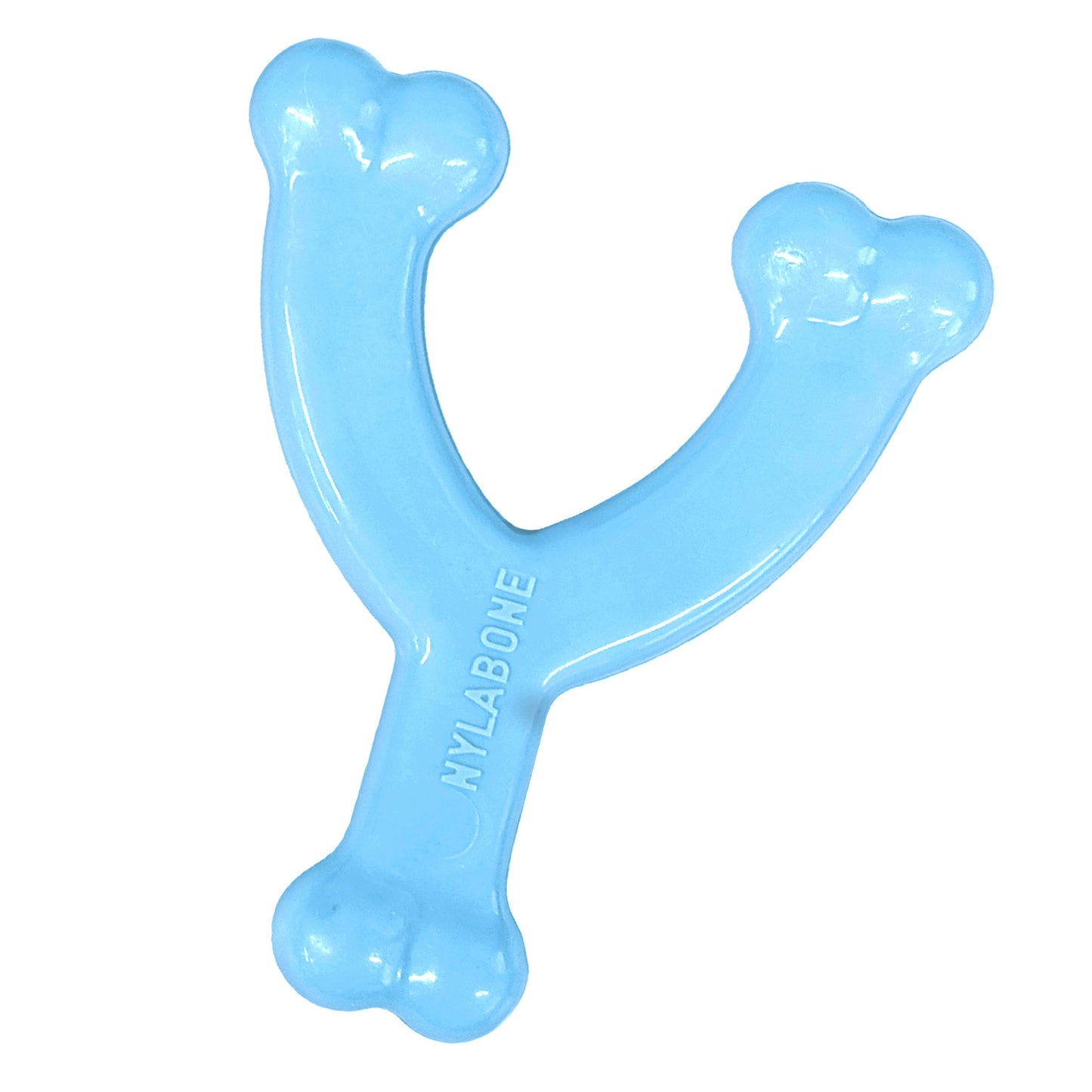 Nylabone Puppy Chew Toy Wishbone Chicken, Blue, 1ea/XS/Petite  Up To 15 Lbs. 1 ct