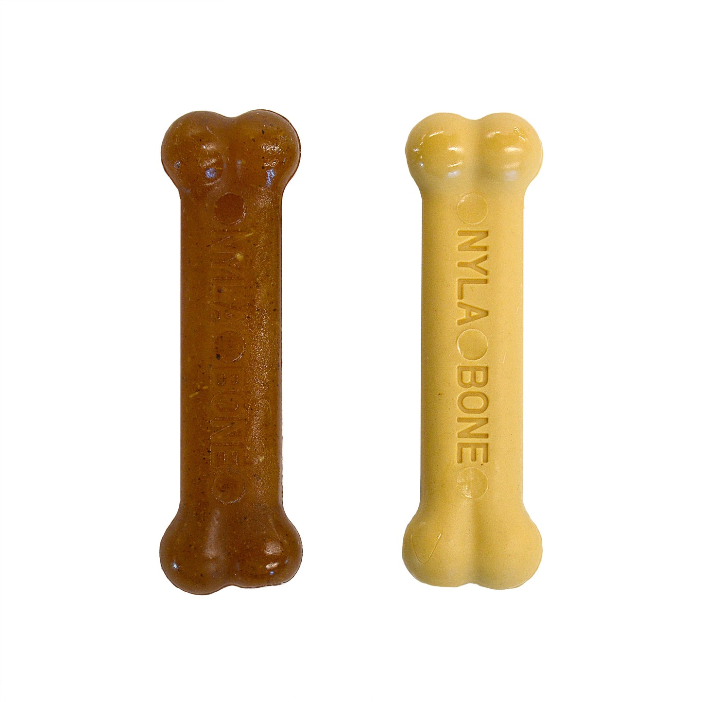Nylabone Classic Puppy Chew Flavored Durable Dog Chew Toy Chicken  Peanut Butter, 1ea/XS/Petite  Up To 15 Lbs. 2 ct