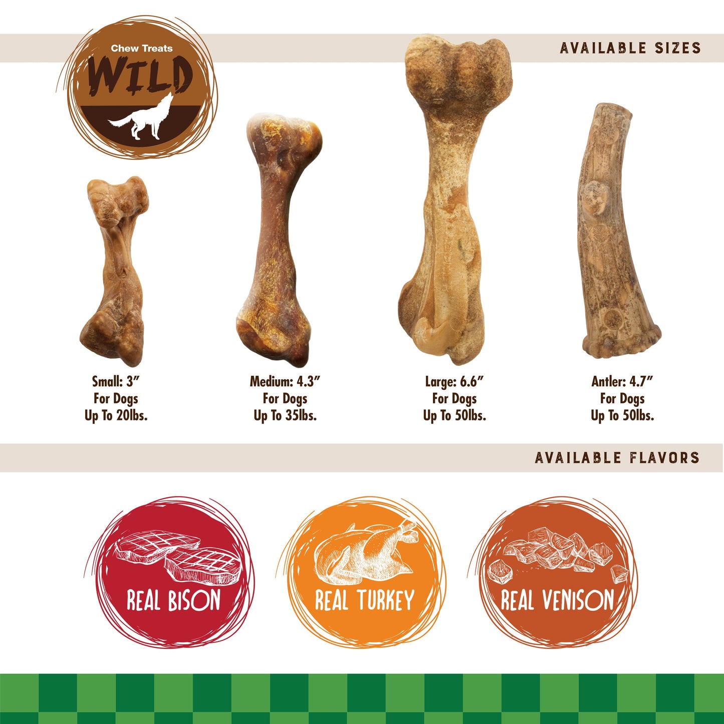 Nylabone Healthy Edibles WILD AllNatural Long Lasting Chew Treats Venison, 1ea/Large/Giant  Up To 50 Lbs. 1 ct