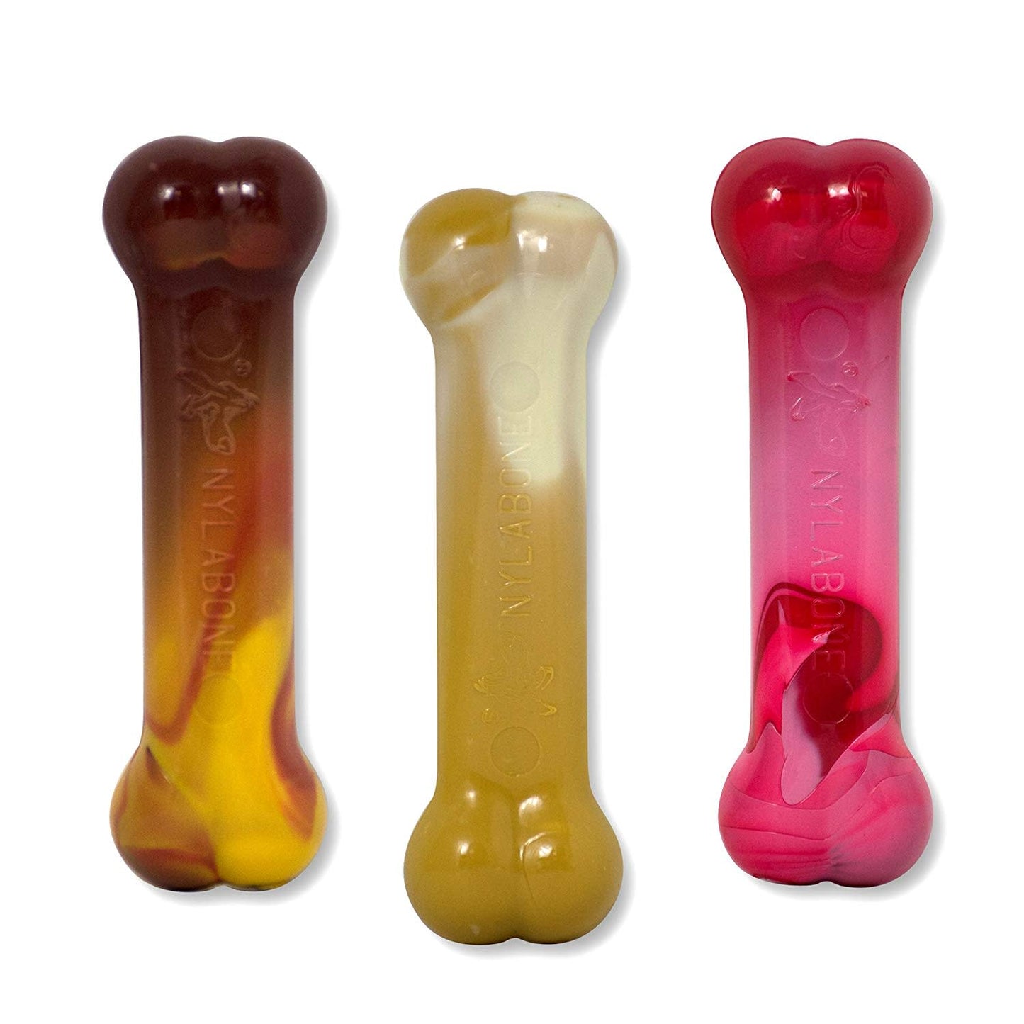 Nylabone Flavor Frenzy Power Chew Triple Pack Chili Cheese Dog, Popcorn  Cherry, 1ea/SMall/Regular  Up To 25 Ibs. 3 ct