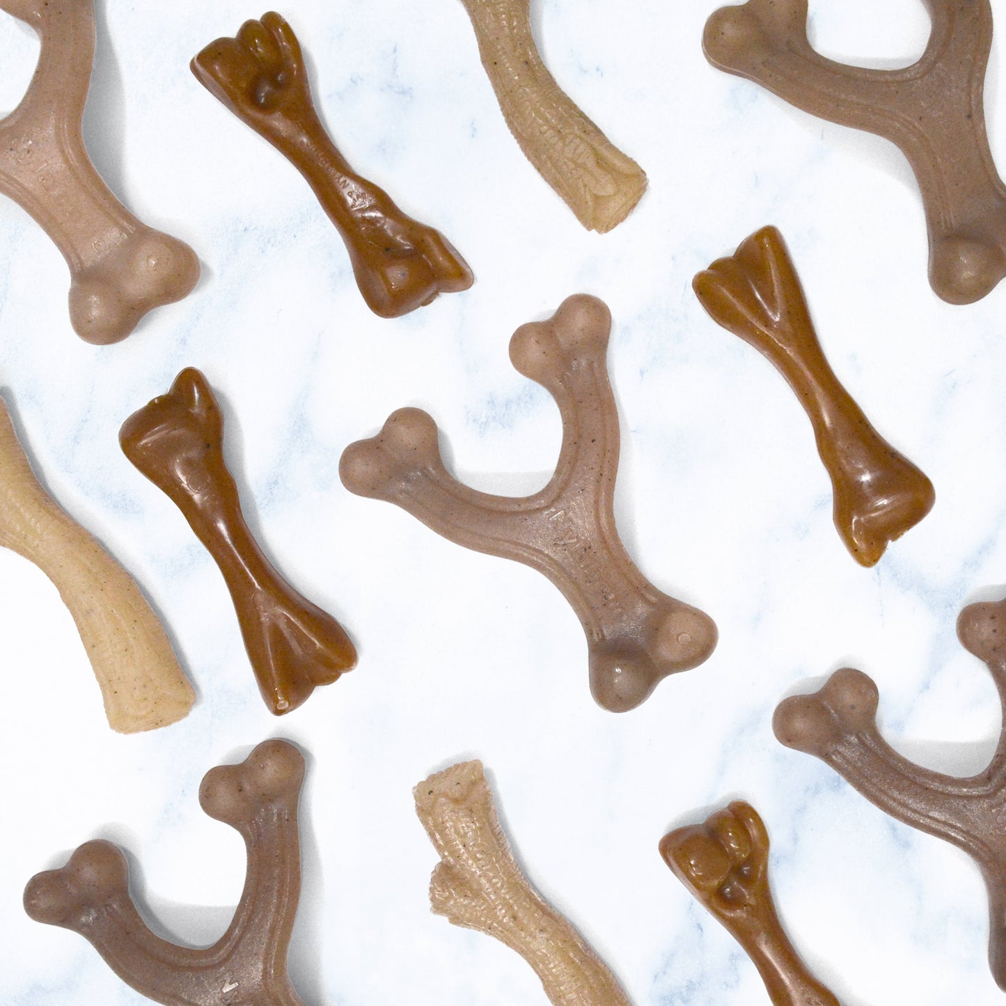 Nylabone Gourmet Style Strong Wishbone Puppy Chew Toy Peanut Butter, 1ea/SMall/Regular  Up To 25 Ibs. 1 ct