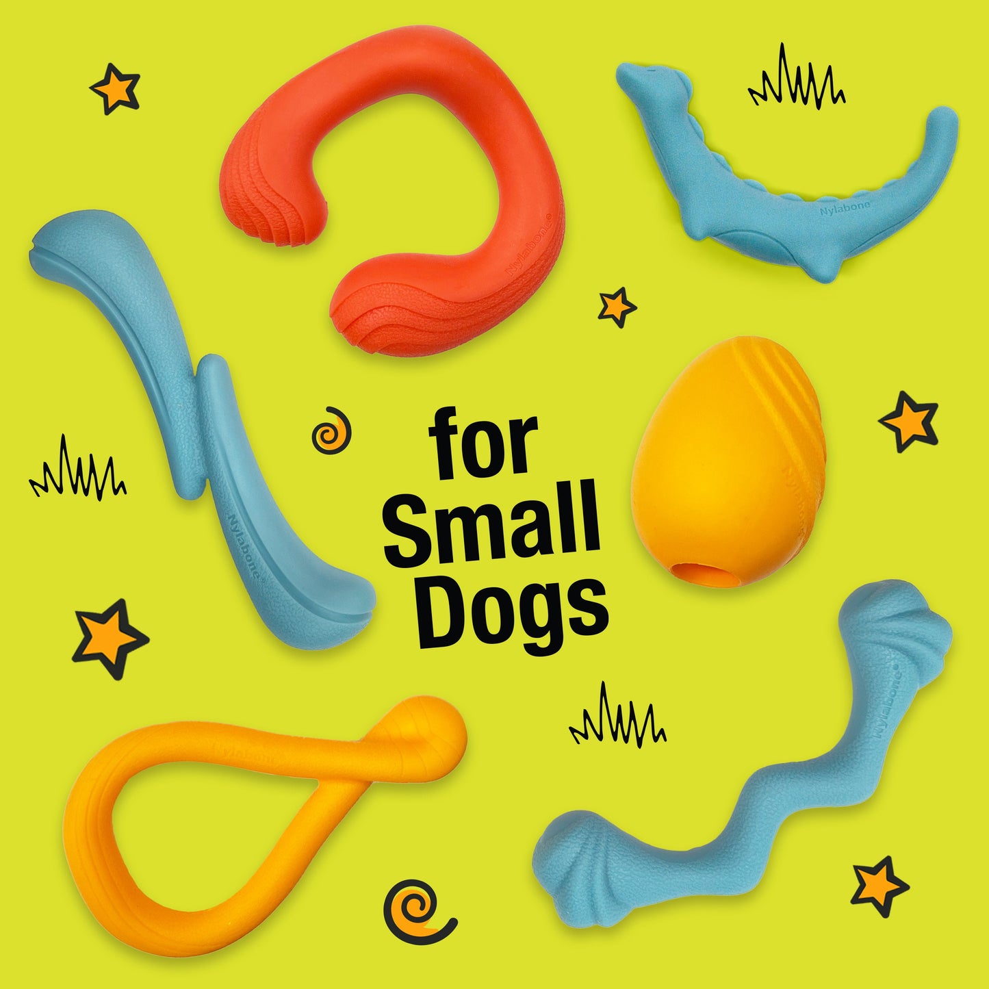 Nylabone Creative Play CShuu Dog Chase Toy Red, 1ea/SMall/Regular  Up To 25 Ibs. 1 ct