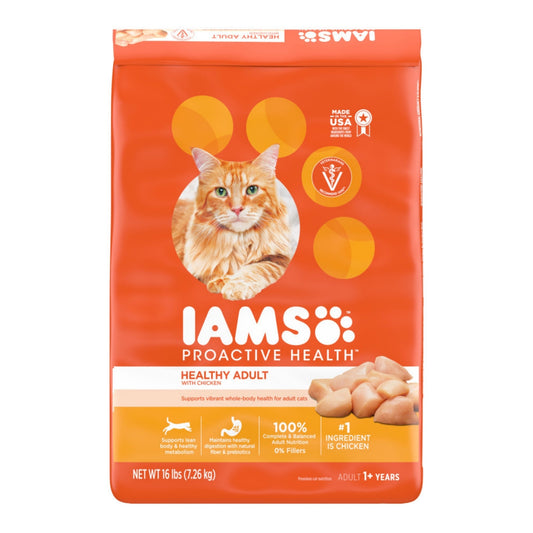 IAMS Proactive Health Adult Dry Cat Food Chicken 22lbs