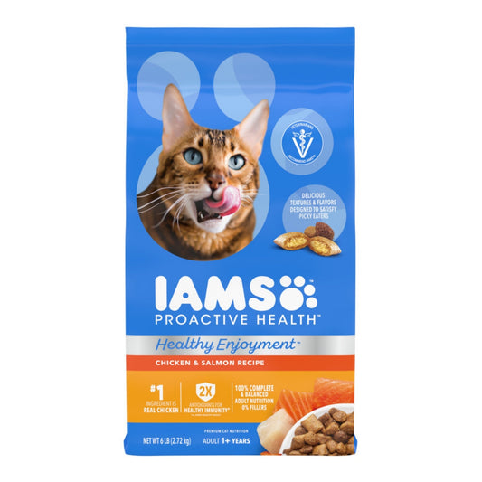 IAMS ProActive Health Healthy Enjoyment Dry Cat Food Chicken & Salmon 6lb