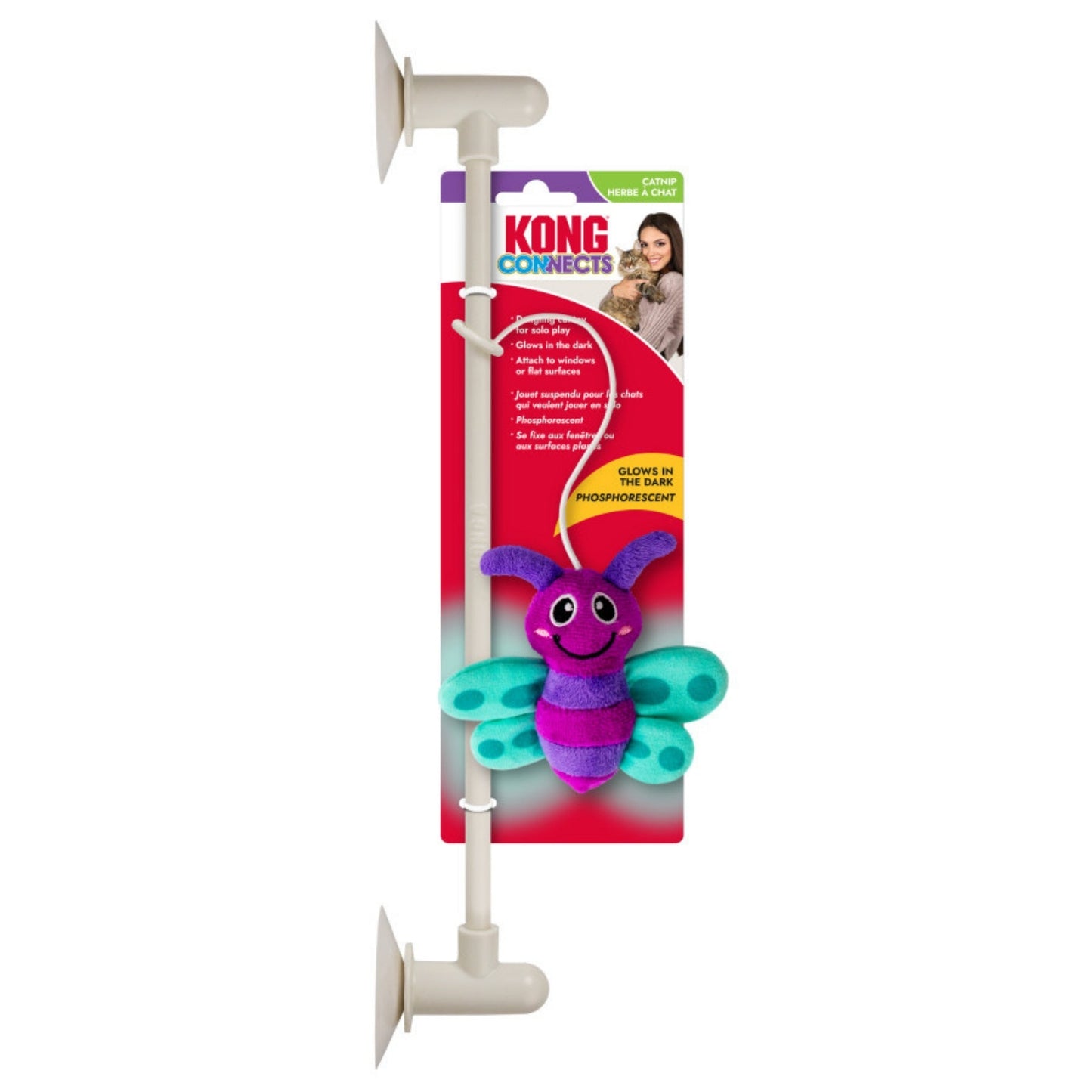KONG Connects Glow Firefly Cat Toy 1ea/One Size