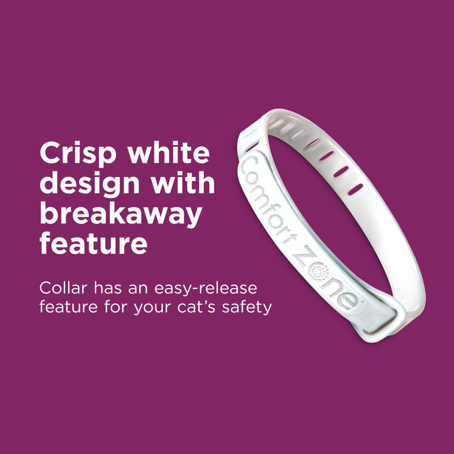 Comfort Zone Comfort Zone Cat Calming Collar White, 1ea/Single pk