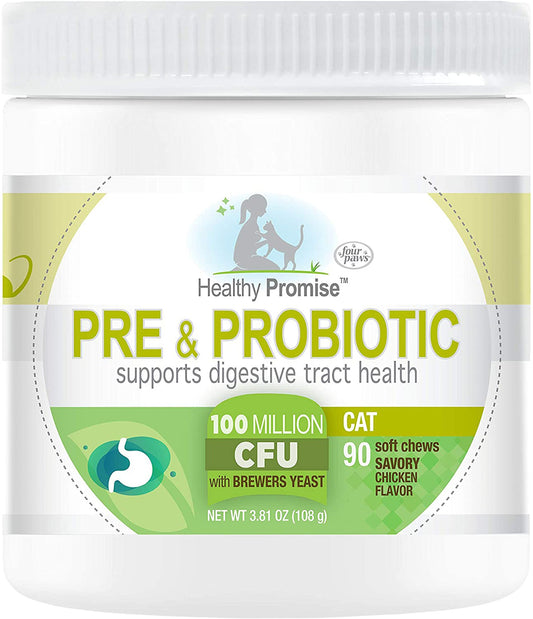 Four Paws Healthy Promise Pre  Probiotics For Dogs Savory Chicken, 1ea/4.76 oz 90 ct