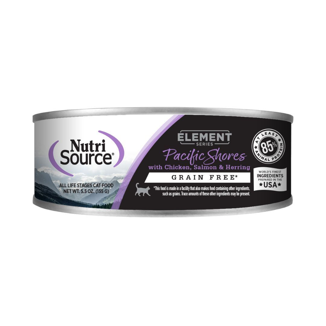 NutriSource Element Series Grain Free Canned Cat Food Pacific Shores 5.5oz
