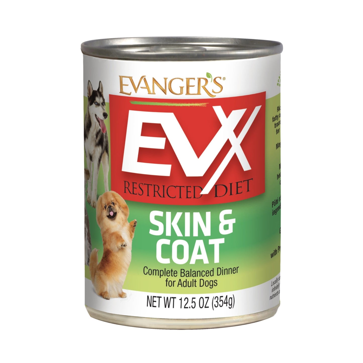 Evanger's EVx Restricted Diet Skin & Coat Wet Dog Food 12.5oz