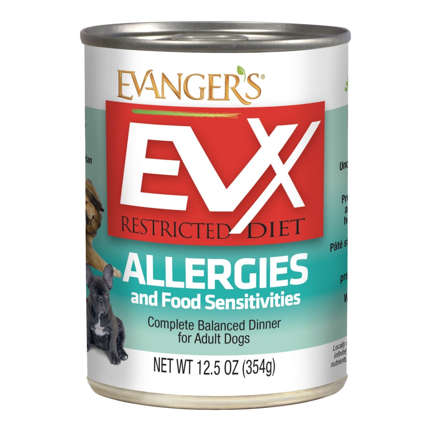 Evanger's EVx Restricted Diet Allergies and Food Sensitivities Wet Dog Food 12.5oz
