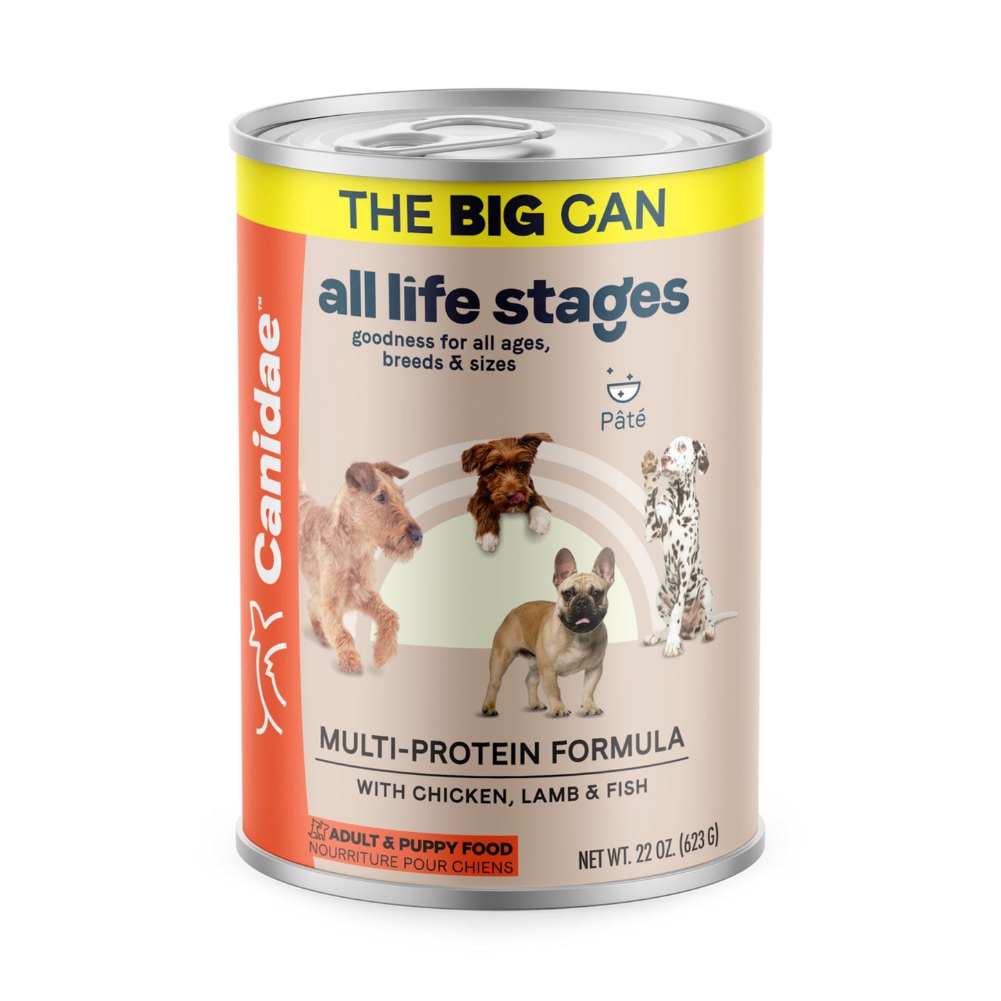 CANIDAE All Life Stages Multi-Protein Canned Dog Food Chicken, Lamb & Fish 22oz. (Case of 12)
