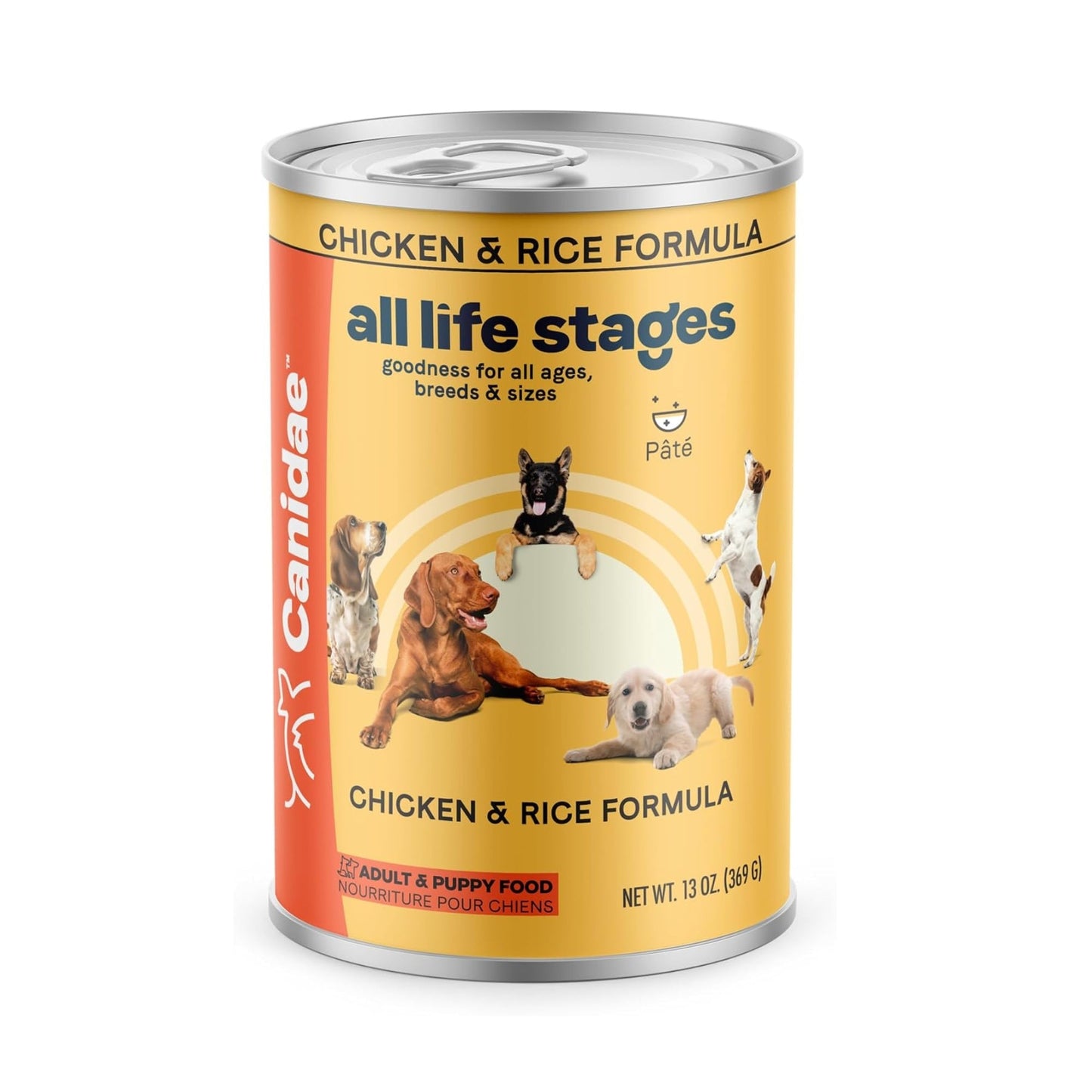 CANIDAE All Life Stages Canned Dog Food Chicken & Rice 13oz. (Case of 12)