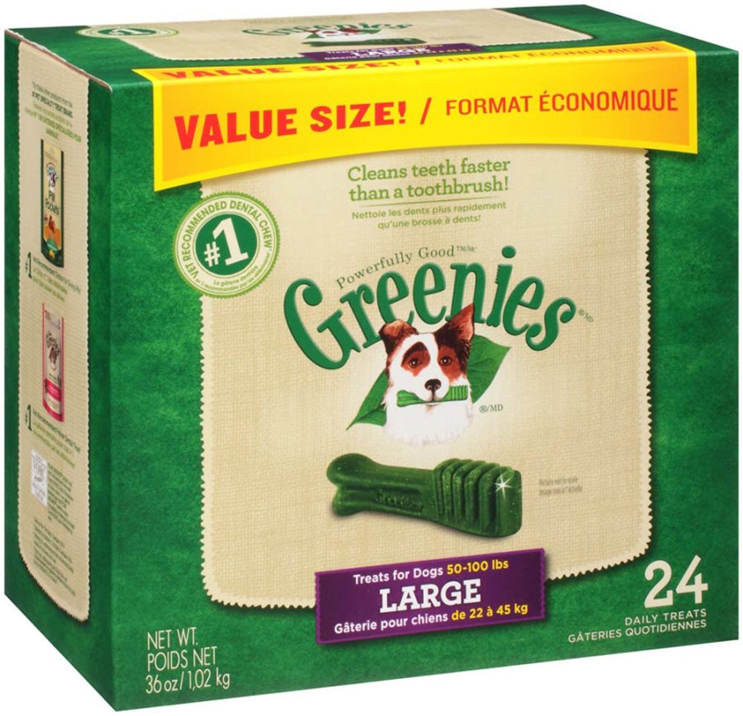 Greenies Dog Dental Treats Large, Original, 1ea/36 oz, 24 ct