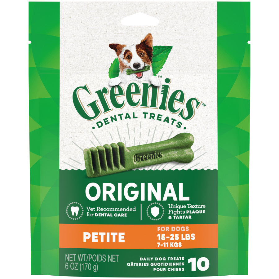Greenies Dog Dental Treats Petite, Original, 1ea/6 oz, 10 ct