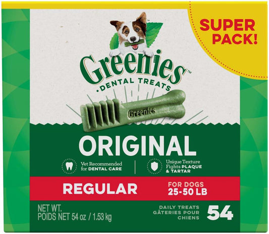 Greenies Dog Dental Treats Regular, Original, 1ea/54 oz, 54 ct