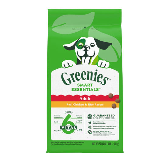 Greenies Smart Essentials Adult Dry Dog Food Chicken  Rice, 1ea/6 lb