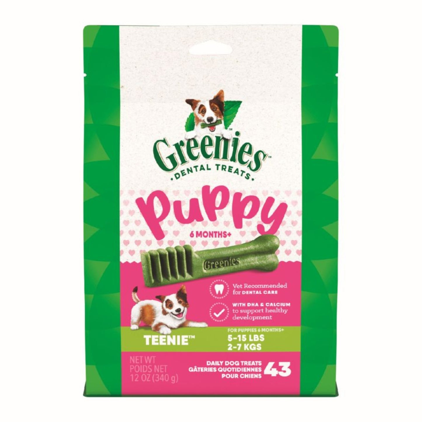 Greenies Puppy 6 Months Dog Dental Treats Teenie, 1ea/12 oz