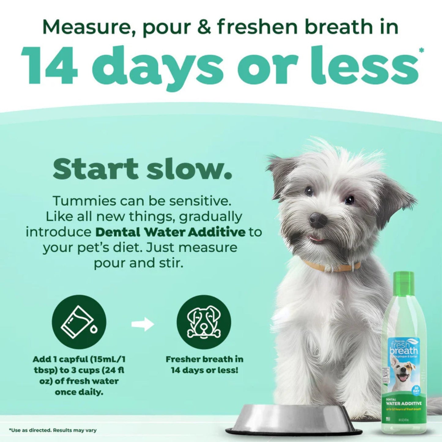 TropiClean Fresh Breath Oral Care Water Additive for Dogs 1ea/33.8 fl oz