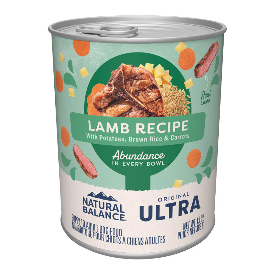 Natural Balance Pet Foods Original Ultra Abundance Canned Dog Food Lamb 13oz