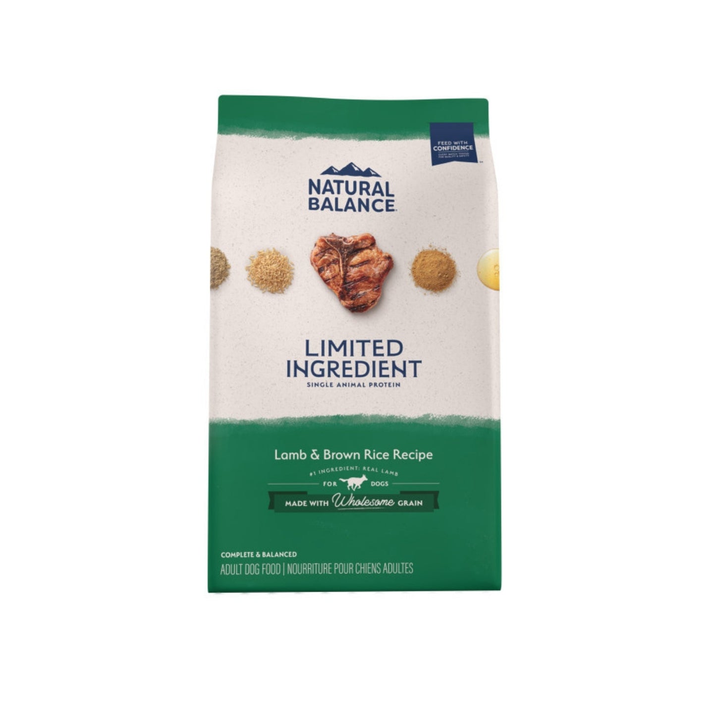 Natural Balance Pet Foods Limited Ingredient Dry Dog Food Lamb & Brown Rice 24lb