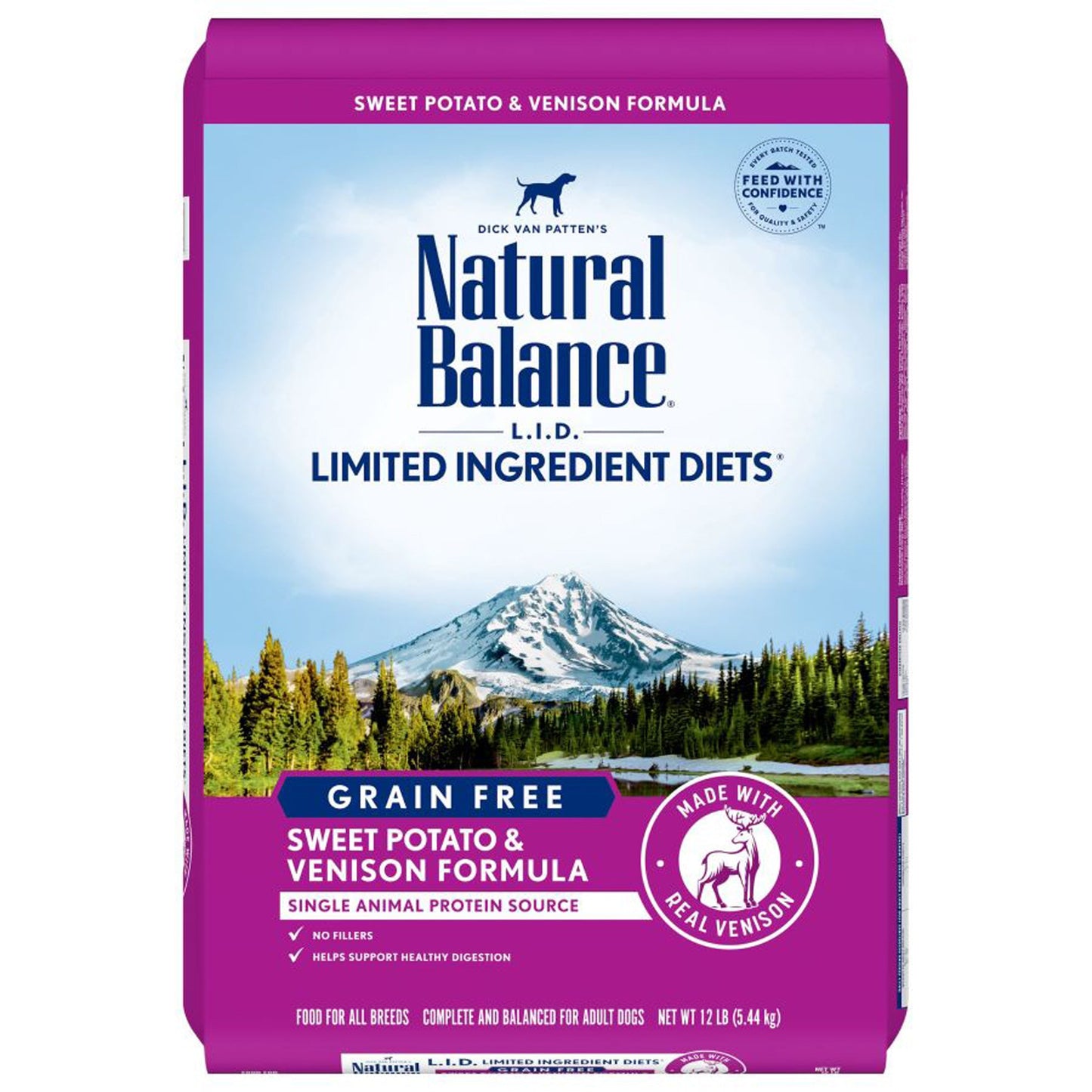 Natural Balance Pet Foods Limited Ingredient Reserve Grain Free Sweet Potato & Venison 12lb