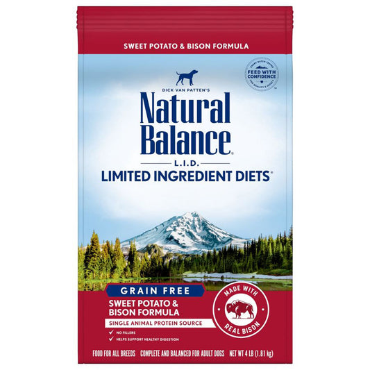 Natural Balance Pet Foods Limited Ingredient Reserve Grain Free Sweet Potato & Bison 4lb