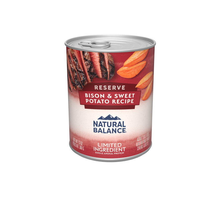 Natural Balance Pet Foods Limited Ingredient Reserve Canned Dog Food Bison & Sweet Potato 13oz
