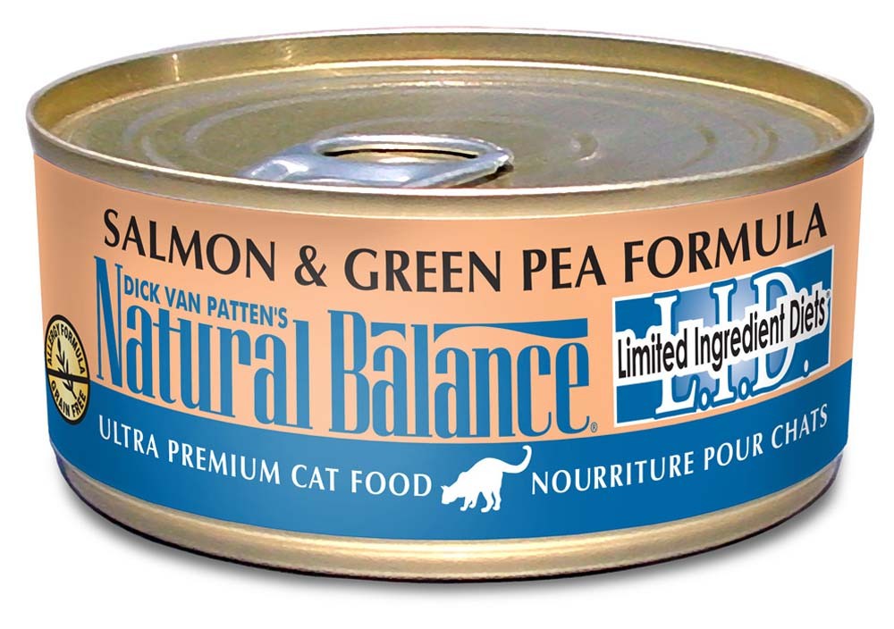 Natural Balance Pet Foods Limited Ingredient Canned Cat Food Salmon & Green Pea 5.5oz