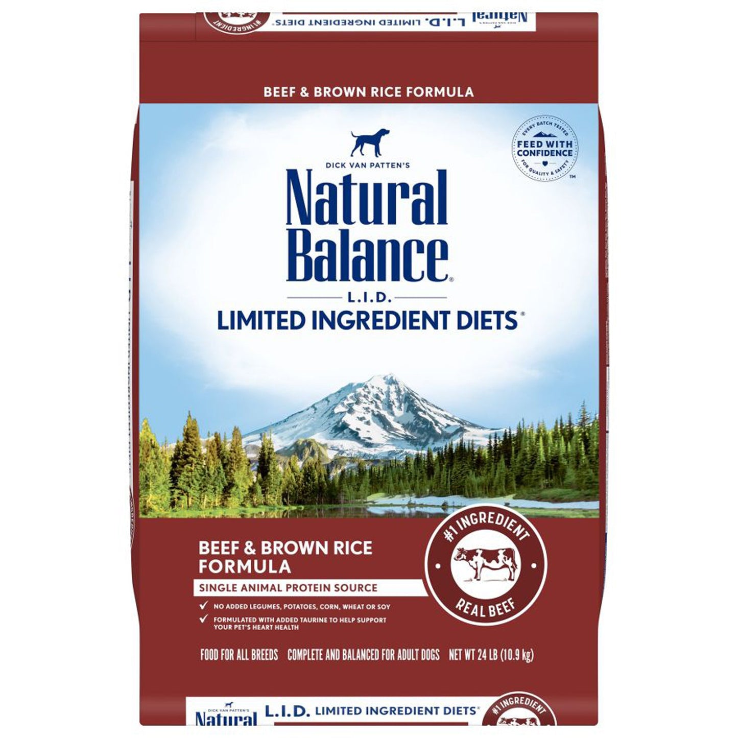 Natural Balance Pet Foods Limited Ingredient Dry Dog Food Beef & Brown Rice 24lb