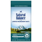 Natural Balance Pet Foods Limited Ingredient Dry Dog Food Chicken & Brown Rice 4lb