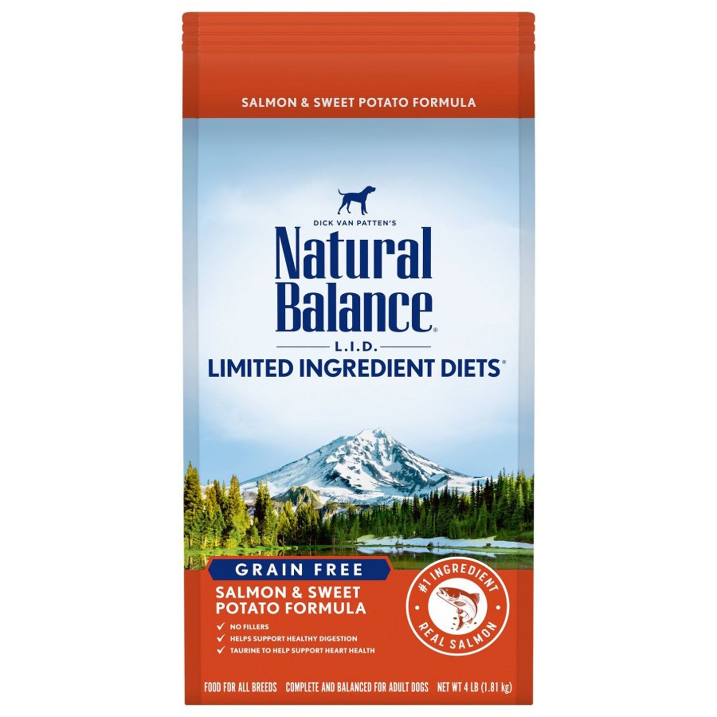Natural Balance Pet Foods Limited Ingredient Grain Free Dry Dog Food Salmon & Sweet Potato 4lb
