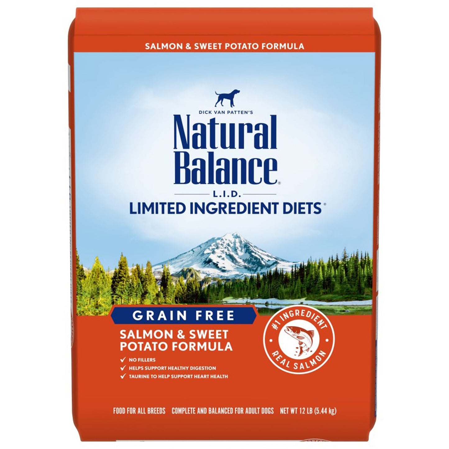 Natural Balance Pet Foods Limited Ingredient Grain Free Dry Dog Food Salmon & Sweet Potato 12lb