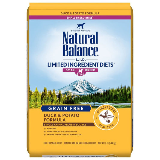 Natural Balance Pet Foods Limited Ingredient Reserve Grain Free Small Breed Dry Dog Food Duck & Potato 12lb