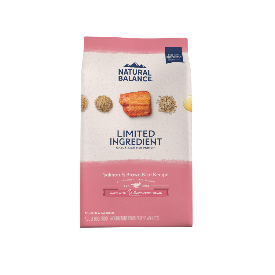 Natural Balance Pet Foods Limited Ingredient Dry Dog Food Salmon & Brown Rice 4lb
