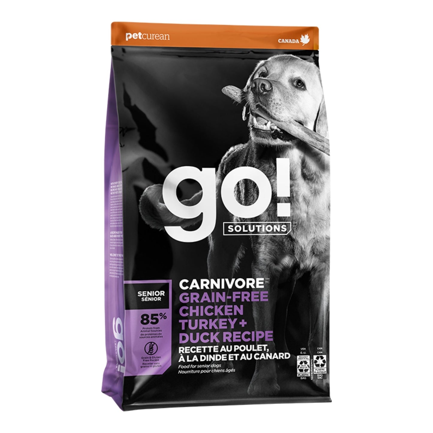 Go! Dog Carnivore Grain Free Senior Chicken, Turkey & Duck 3.5Lb