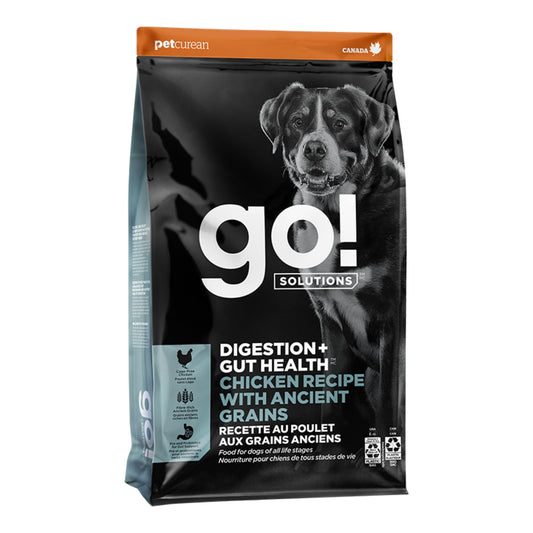 Go! Dog Digestion & Gut Health Chicken Ancient Grain 22Lb