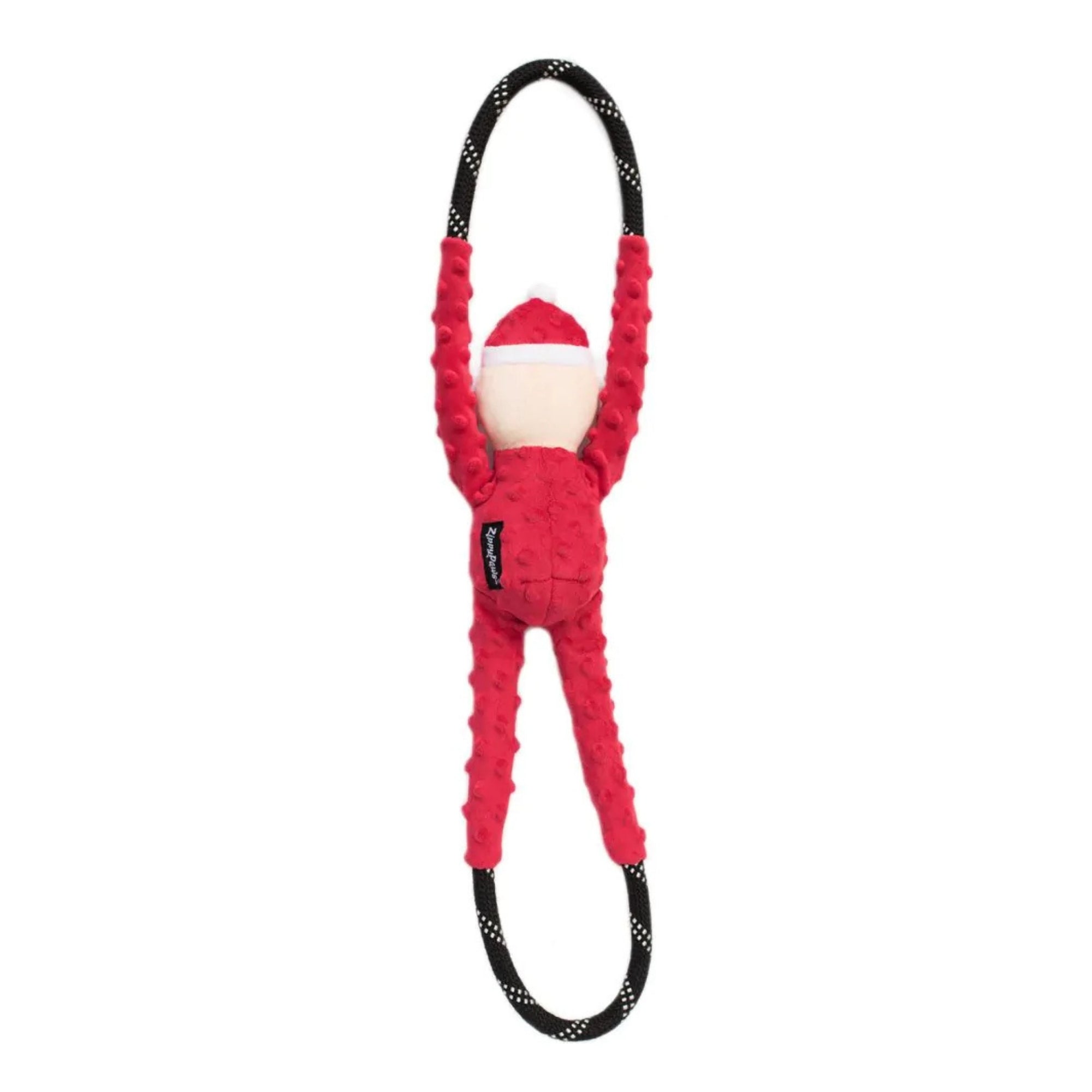 Zippypaws Holiday Ropetugz Santa Red/White