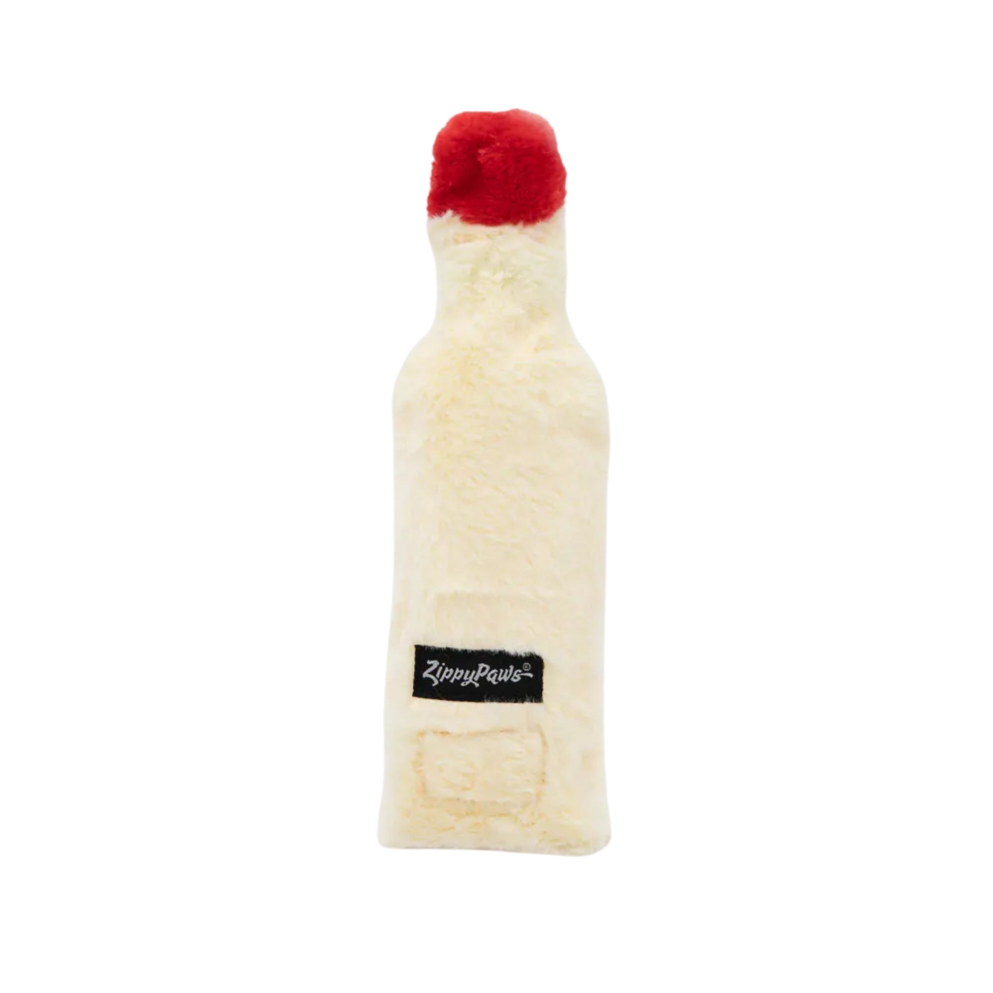Zippypaws Holiday Crusherz Elf Nog Red/White Medium