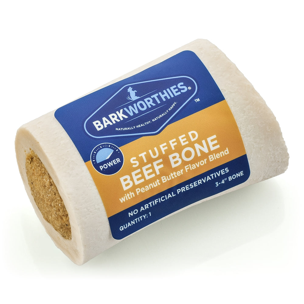 Barkworthies Shin Bone Stuffed With Peanut Butter 15ea/34 in, 15 ct