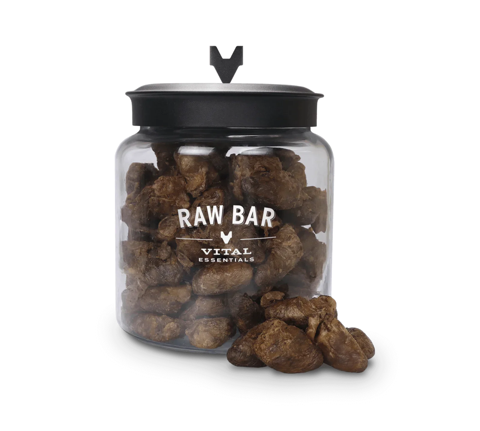 Vital Essentials Dog Cat Freeze Dried Duck Hearts 150 Count