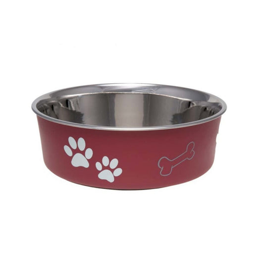Loving Pets Classic Dog Bowl Merlot, 1ea/LG