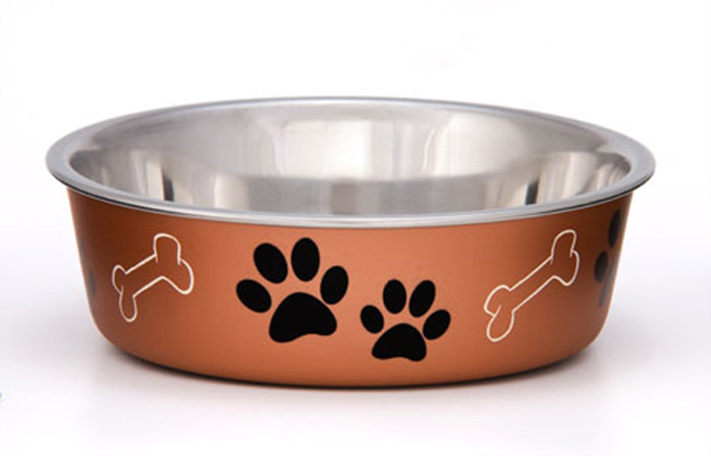 Loving Pets Metallic Dog Bowl Copper, 1ea/LG