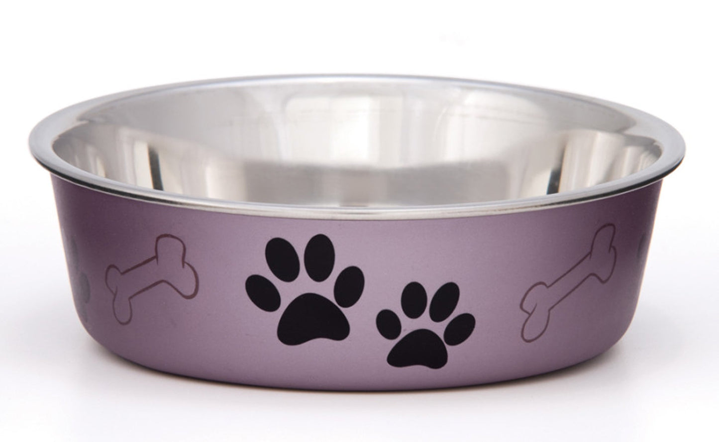 Loving Pets Metallic Dog Bowl Grape, 1ea/SM