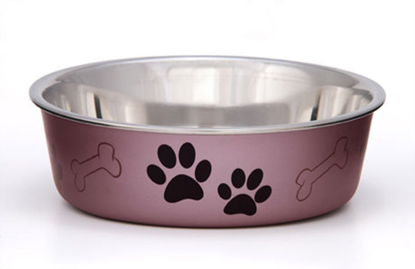 Loving Pets Metallic Dog Bowl Grape, 1ea/MD