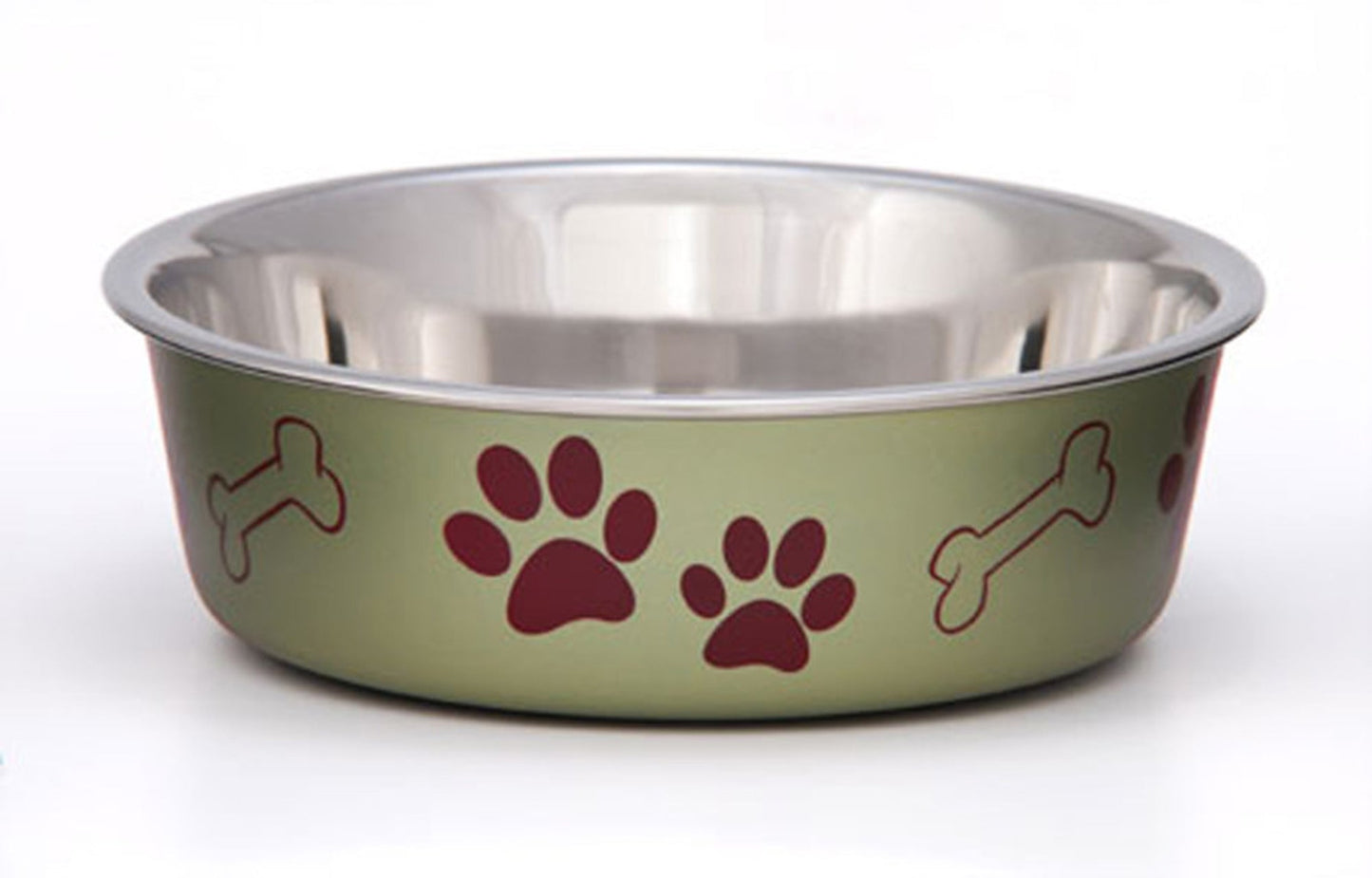 Loving Pets Metallic Dog Bowl Artichoke, 1ea/MD