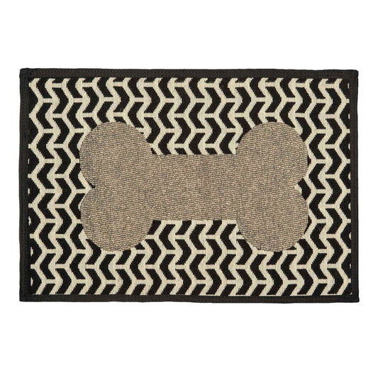 Loving Pets Bella Fashion Mats Geometric Bone, Brown, 1ea/One Size