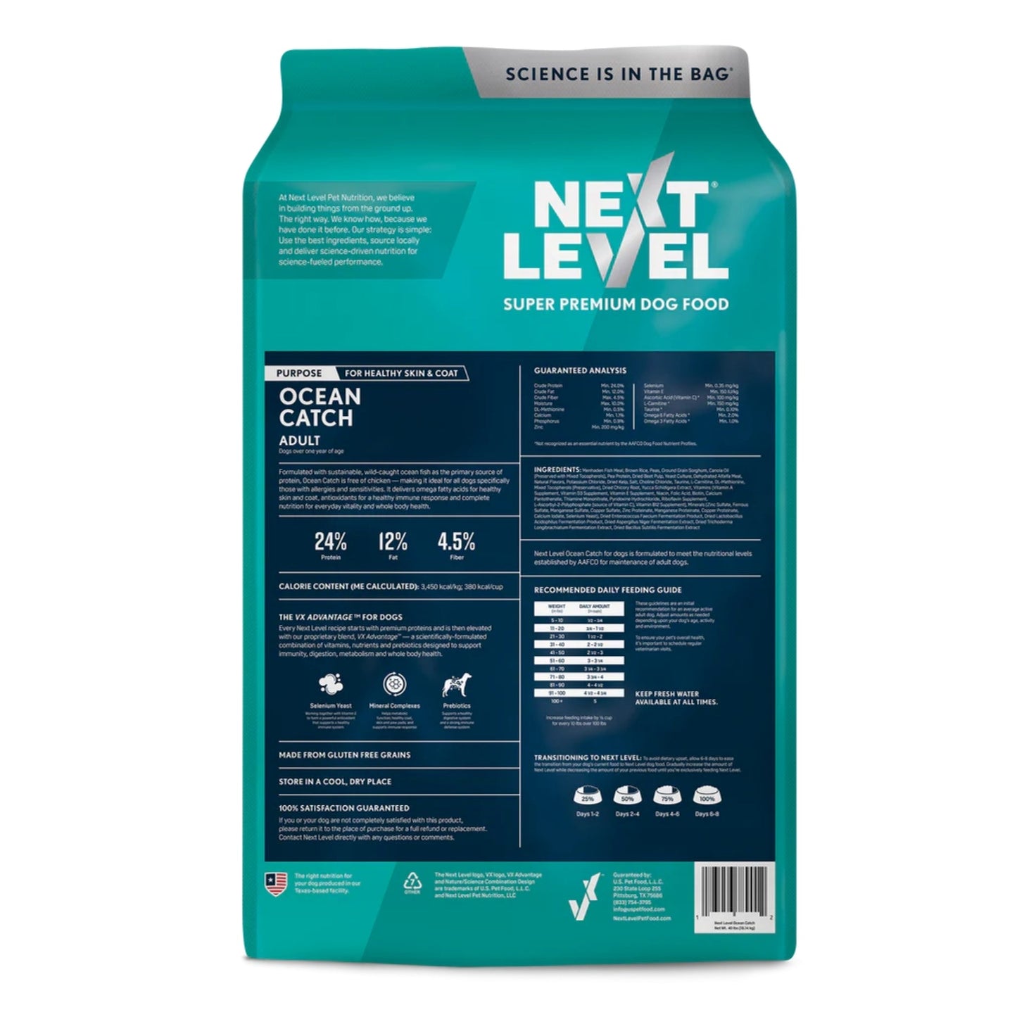 Next Level Ocean Catch Adult Dry Dog Food 40lbs