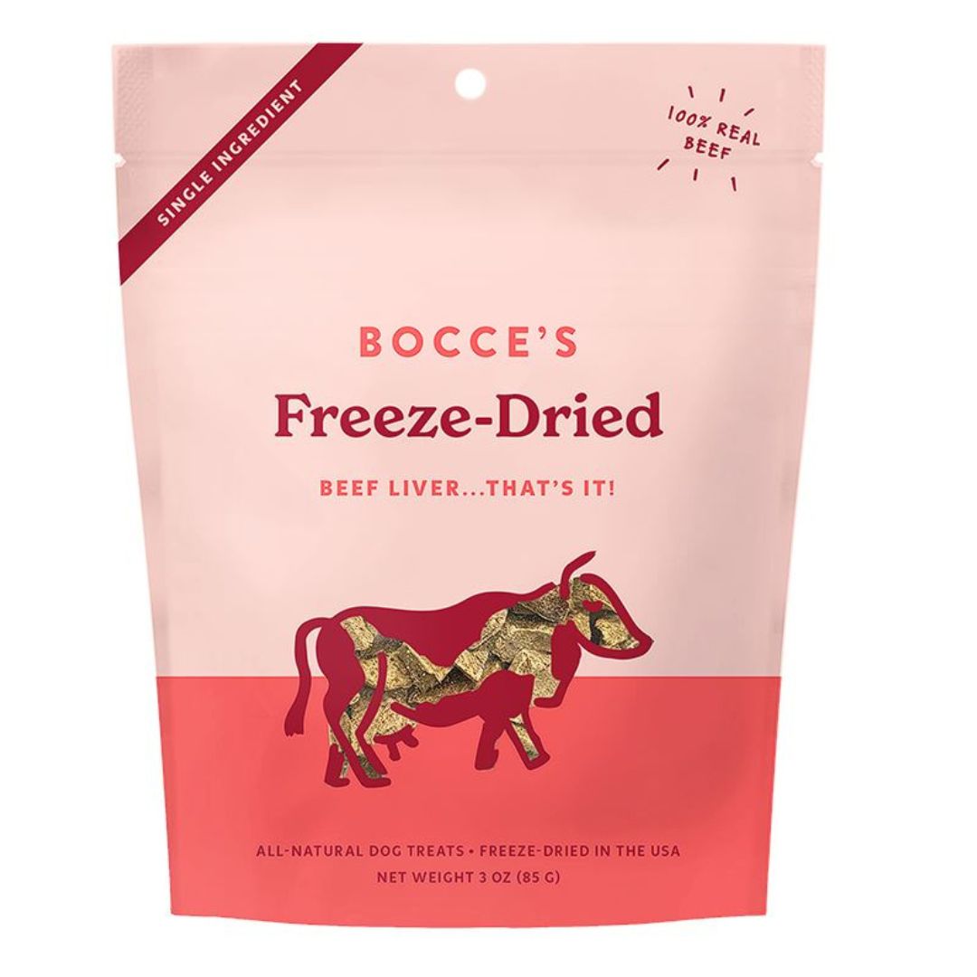 Bocce's Bakery Dog Freeze Dried Beef Liver Treats 3oz